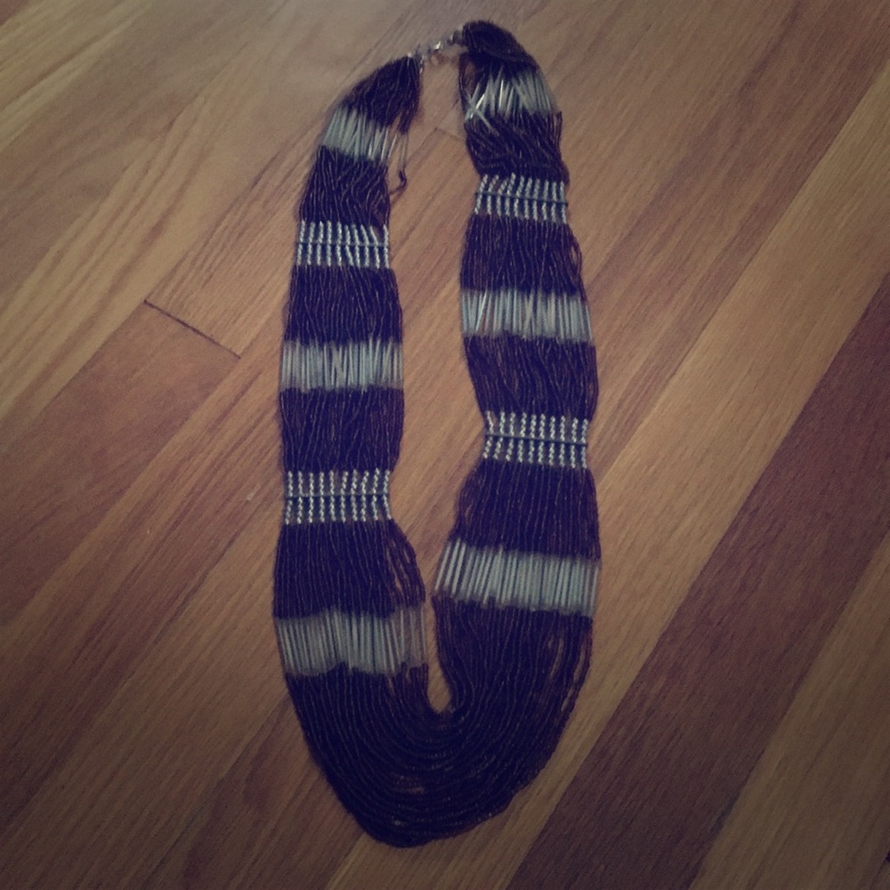 Brown beaded Long necklace